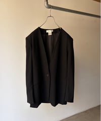 “Jones New York” wool no collar tailored jacket