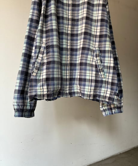 “Eddie Bauer” cotton check swingtop blouson