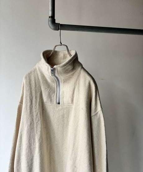 “EARTH RAGZ” nep blanket high neck half zip pullover