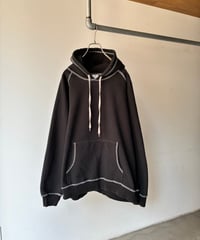 “King Fashion” stitch work sweat parka
