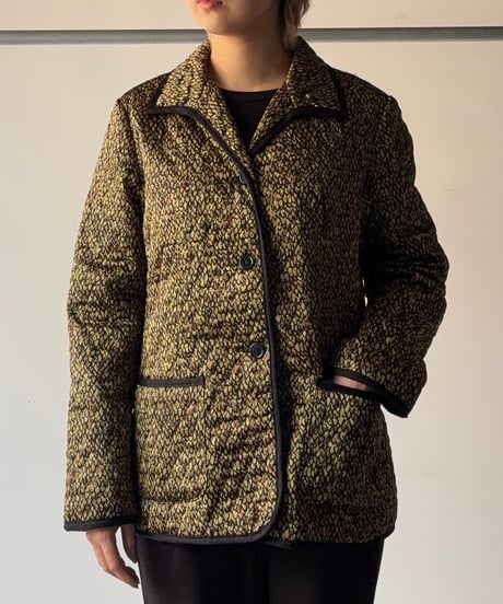 “Rafael” abstract pattern quilting jacket