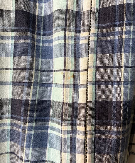 “Eddie Bauer” cotton check swingtop blouson