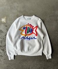 Fish Doodle Print Sweat