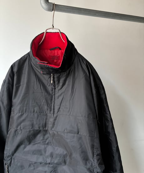Nylon padding high neck pullover