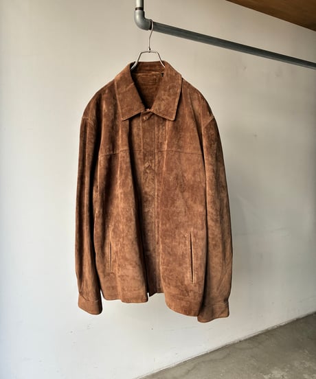“Roundtree&Yorke” brown suede jacket