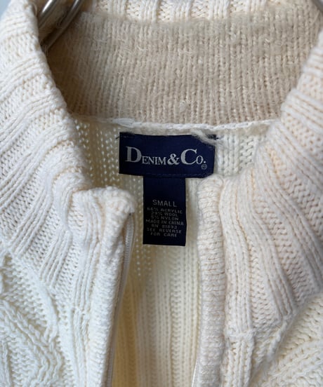 “Denim&Co.” Alan knit high neck vest