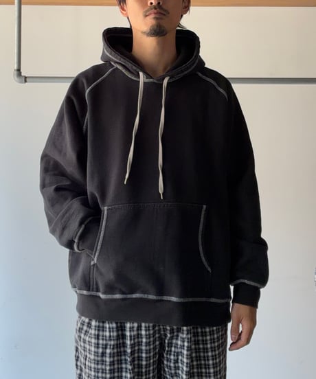 “King Fashion” stitch work sweat parka