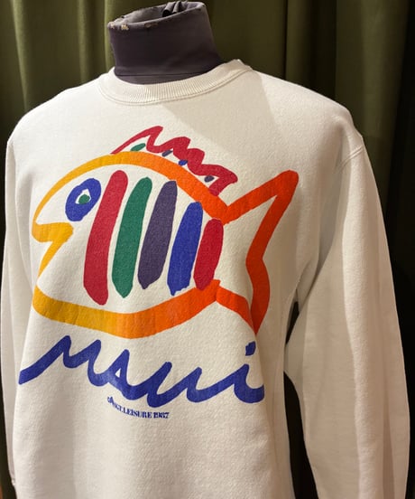 Fish Doodle Print Sweat