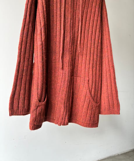 “Fashion Bug” nep knit zip parka