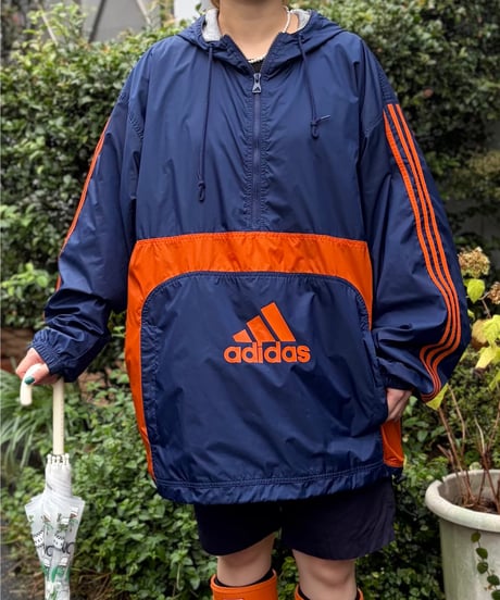 “adidas” Nylon Hoodie Pullover
