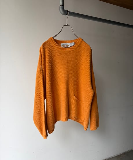 Ramie Cotton one pocket short length knit