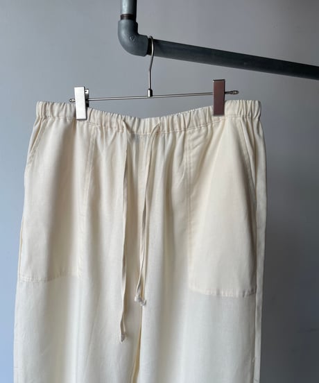 Cotton Polyester Easy Wide Pants
