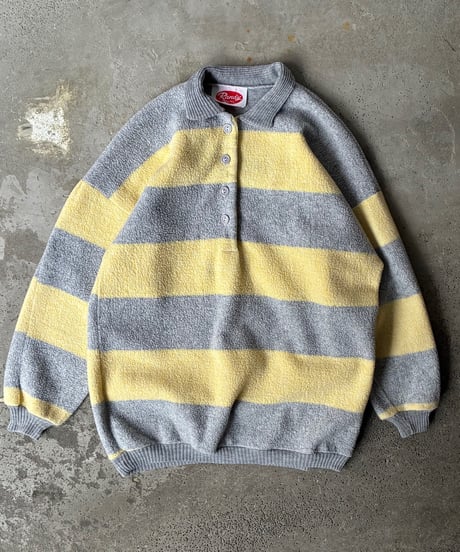 80s border polo fleece