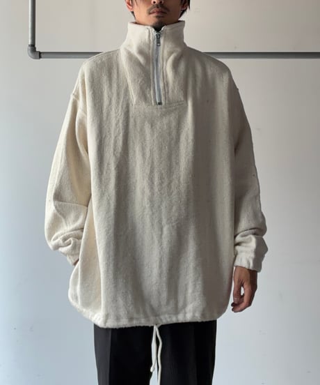 “EARTH RAGZ” nep blanket high neck half zip pullover