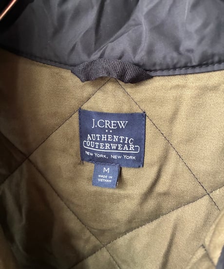 “J.CREW” quilting high neck vest