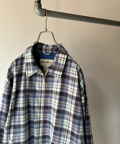 “Eddie Bauer” cotton check swingtop blouson