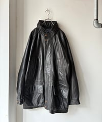 “NAUTICA” sheep leather half coat