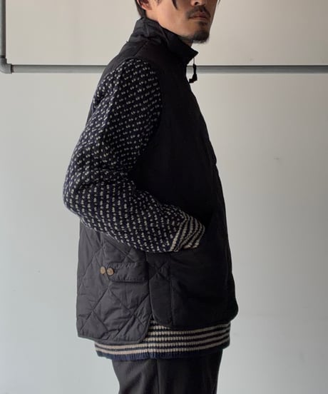 “J.CREW” quilting high neck vest