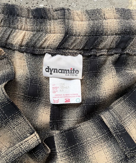 “dynamite” Polyester Rayon Plaid Slacks