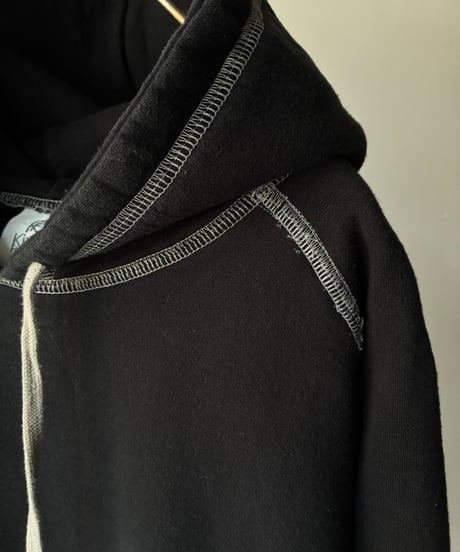 “King Fashion” stitch work sweat parka