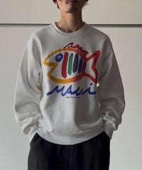 Fish Doodle Print Sweat