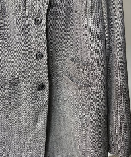 Herringbone pattern middle dress jacket