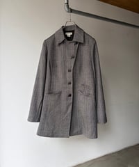 Herringbone pattern middle dress jacket