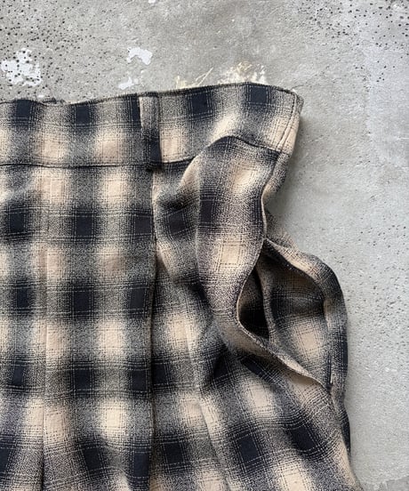 “dynamite” Polyester Rayon Plaid Slacks