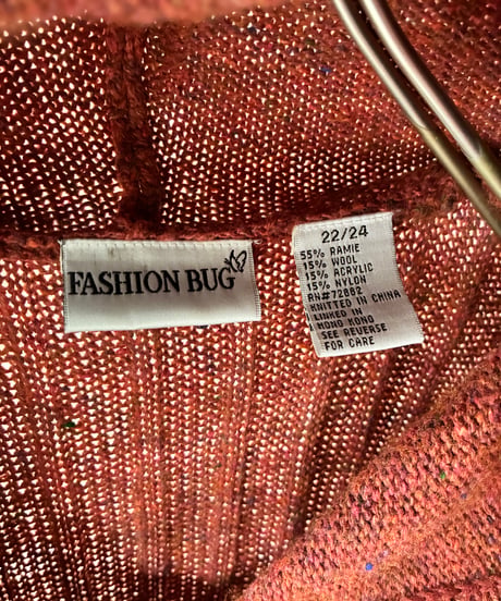 “Fashion Bug” nep knit zip parka
