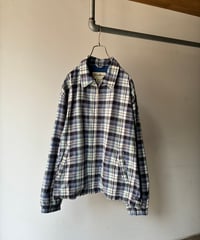 “Eddie Bauer” cotton check swingtop blouson
