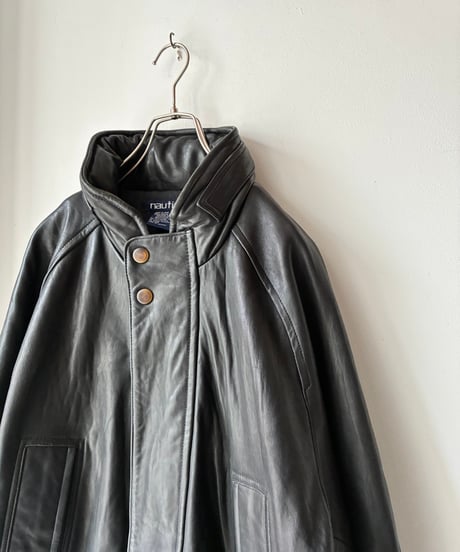 “NAUTICA” sheep leather half coat