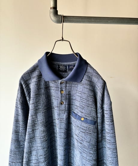“John Blair” pile fabric polo shirt