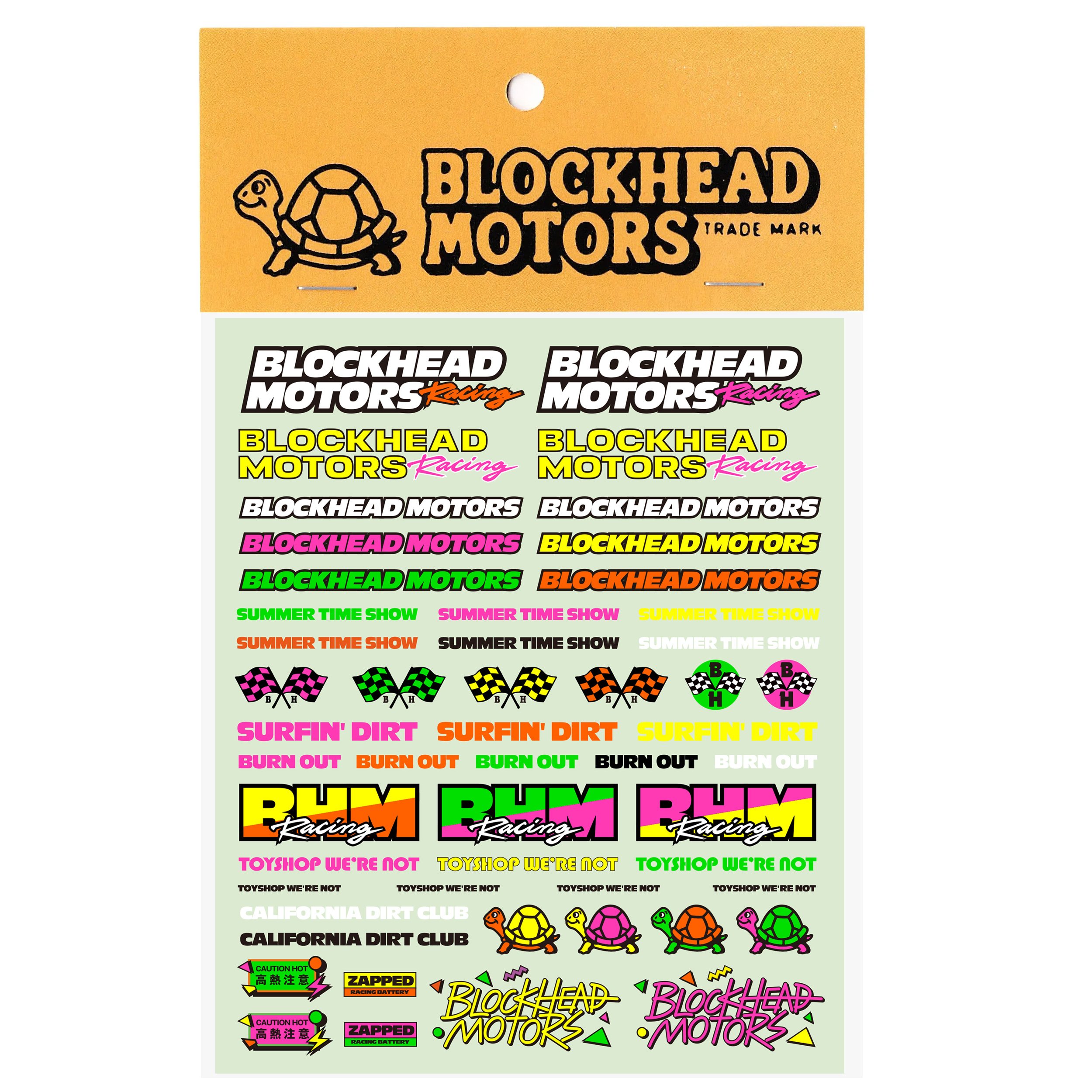 1/32 90's蛍光デカールシート | BLOCKHEAD MOTORS