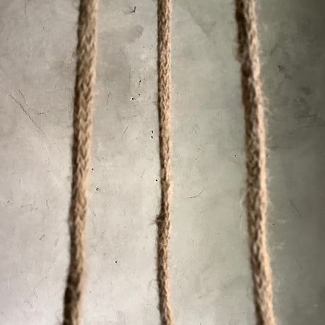 Peperomia angulata with Jute Hanging planter cover (ジュートハンギングカバー付きペペロミア アングラータ)