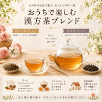 おうちで楽しむ漢方茶ブレンド【ほうじ茶編】