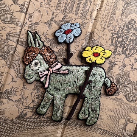 ロバとお花