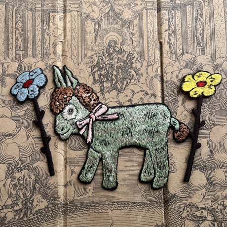 ma.macaron 木製フレーム 刺繍アート 置物 ma.macaron