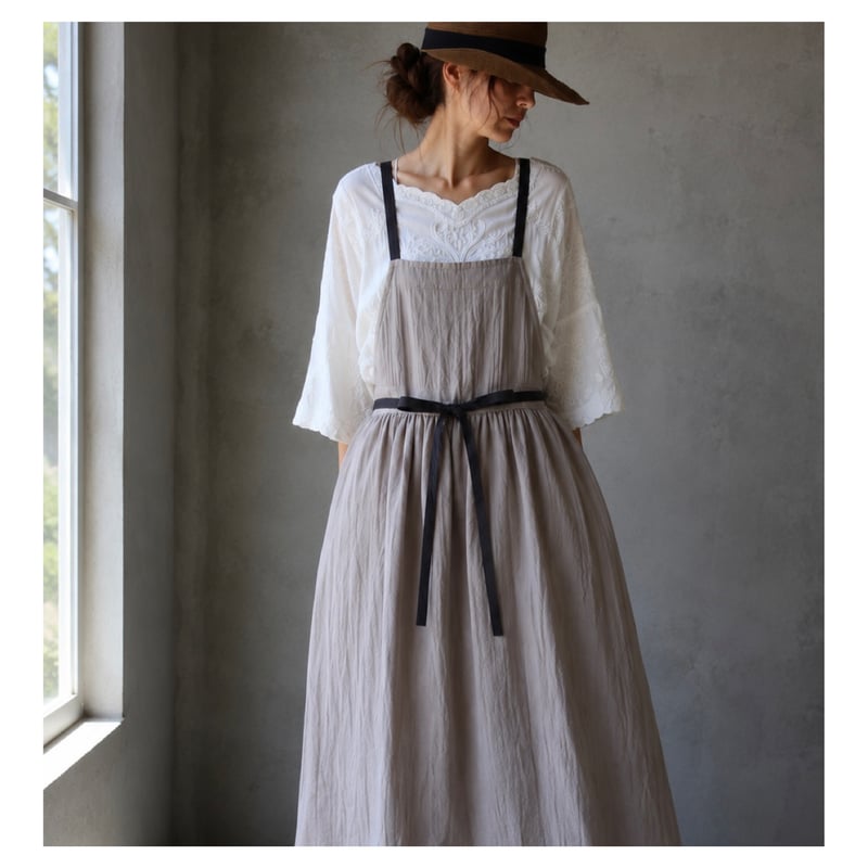 Double Gauze Gathered Apron／「働く日も、暮らす日も。 一日を、その