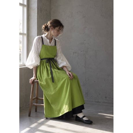 Double Gauze Gathered Apron／「働く日も、暮らす日も。 一日を、その