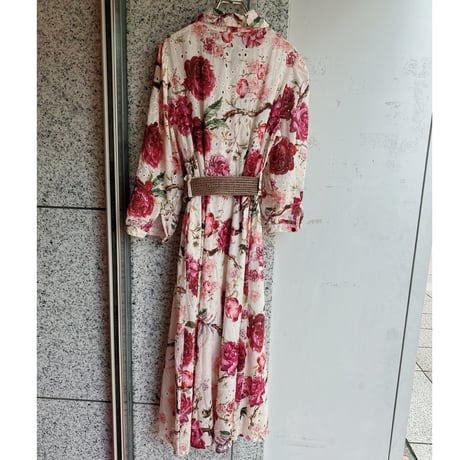 【S〜Lサイズ】花柄レースワンピース