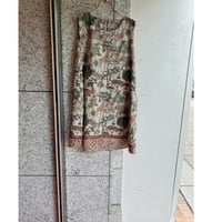 【S〜Lサイズ】ノースリーブサファリ柄ワンピース