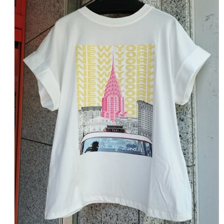 【XS〜Mサイズ】イタリアインポートTシャツ　ニューヨーク