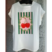 【XS〜Mサイズ】イタリアインポートTシャツ　チェリー