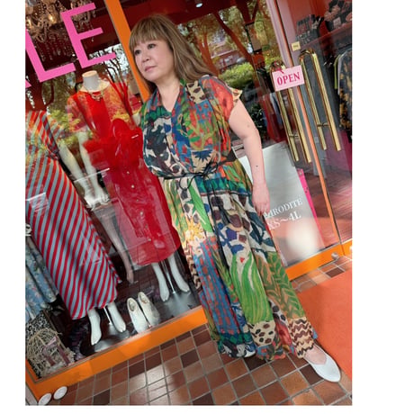 【XS〜4Lサイズ】ショールカラーロングワンピース