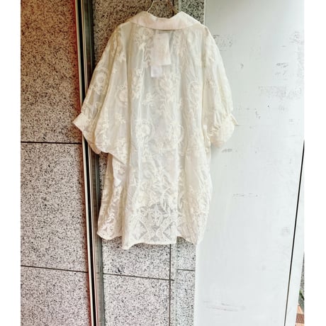 【S〜4Lサイズ】イタリアインポートエンブロイダリーシャツ