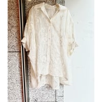 【S〜4Lサイズ】イタリアインポートエンブロイダリーシャツ
