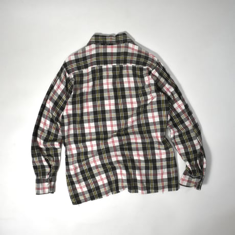 USED 70'S "MR. LEGGS" PLAID SHIRT