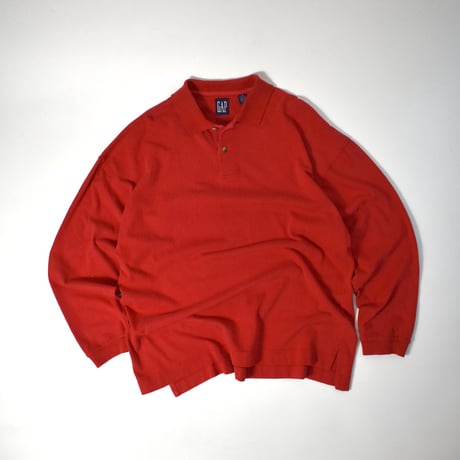 USED 90'S "GAP" L/S POLO SHIRT