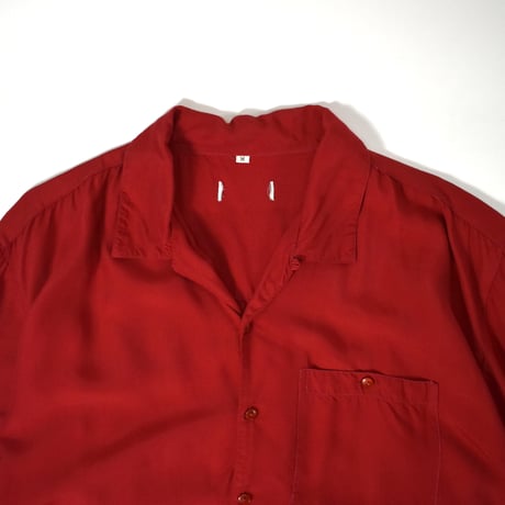 USED UNKNOWN S/S OPEN COLLER SHIRT