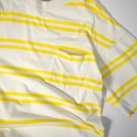 USED 90-00'S "FIELD GEAR" BORDER T-SHIRT